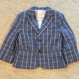 Blue Plaid Kids Jacket